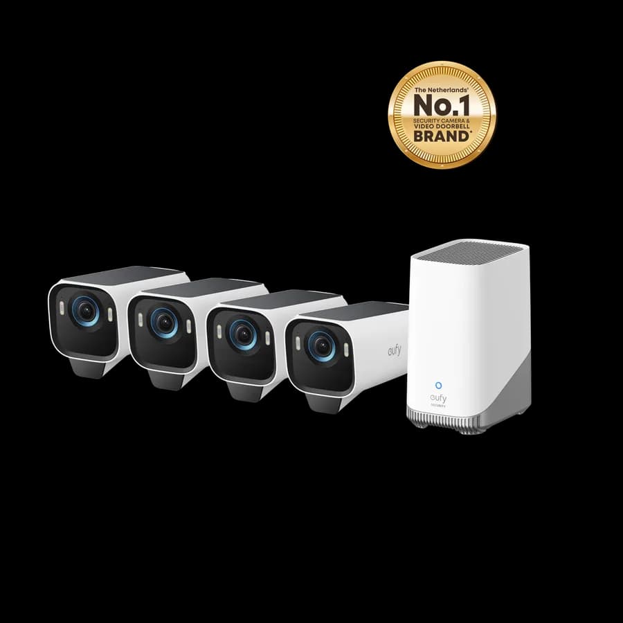 eufyCam S3 Pro 4-Cam Set + HomeBase 3